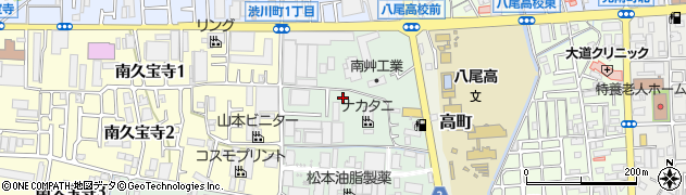 大阪府八尾市渋川町1丁目周辺の地図