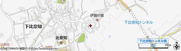 三重県名張市下比奈知3348周辺の地図
