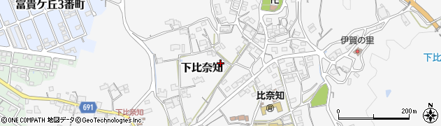 三重県名張市下比奈知2181周辺の地図
