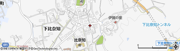 三重県名張市下比奈知1604周辺の地図