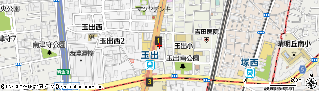 吉鳥 玉出駅前店周辺の地図