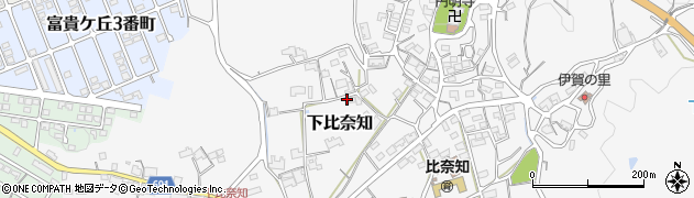 三重県名張市下比奈知2188周辺の地図