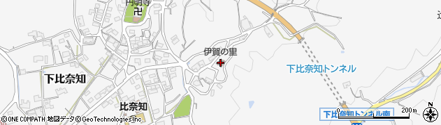 三重県名張市下比奈知3458周辺の地図