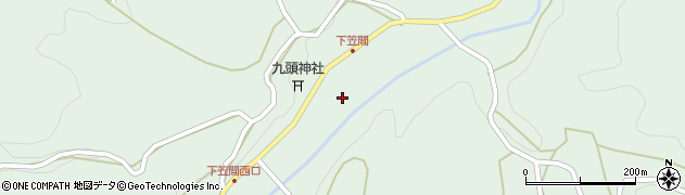 奈良県宇陀市室生下笠間442周辺の地図