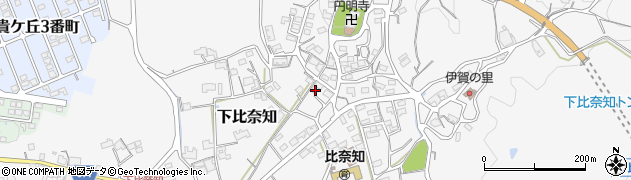 三重県名張市下比奈知1753周辺の地図