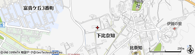 三重県名張市下比奈知2157周辺の地図