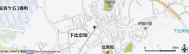 三重県名張市下比奈知2219周辺の地図