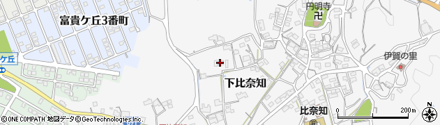 三重県名張市下比奈知2159周辺の地図