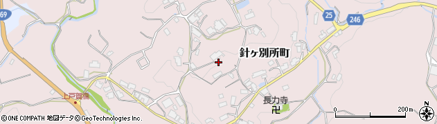 奈良県奈良市針ヶ別所町1318周辺の地図