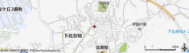 三重県名張市下比奈知1751周辺の地図