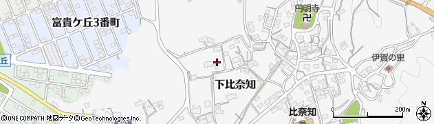 三重県名張市下比奈知2158周辺の地図