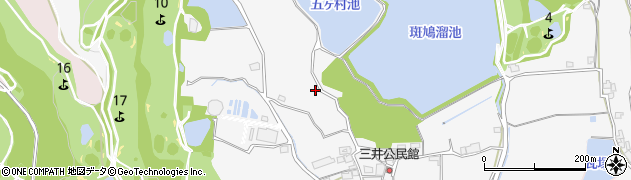 奈良県斑鳩町（生駒郡）三井周辺の地図