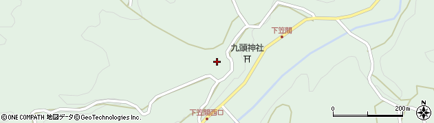 奈良県宇陀市室生下笠間729周辺の地図