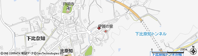 三重県名張市下比奈知3340周辺の地図