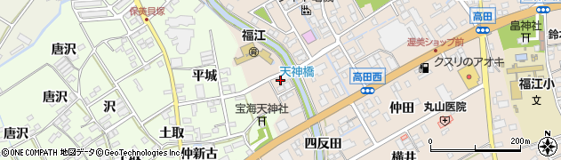 愛知県田原市福江町向田26周辺の地図