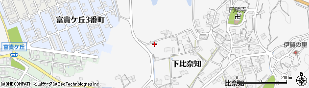 三重県名張市下比奈知2134周辺の地図