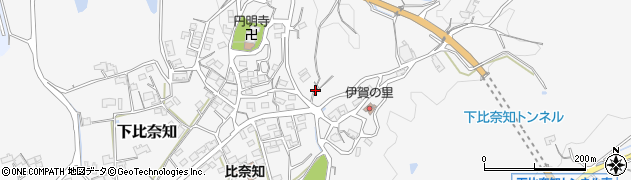 三重県名張市下比奈知3308周辺の地図