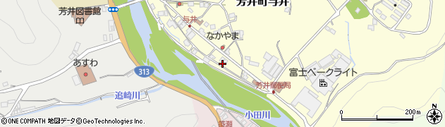 岡山県井原市芳井町与井171周辺の地図