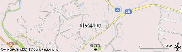 奈良県奈良市針ヶ別所町周辺の地図