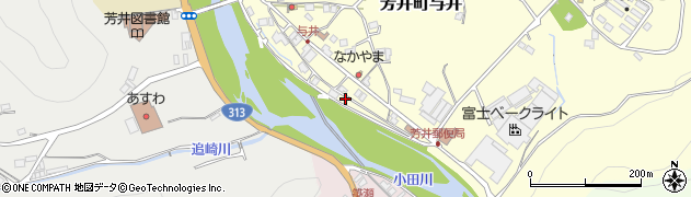 岡山県井原市芳井町与井22周辺の地図