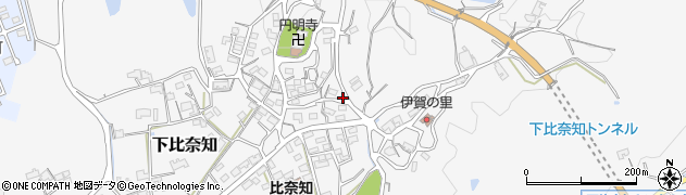 三重県名張市下比奈知1677周辺の地図