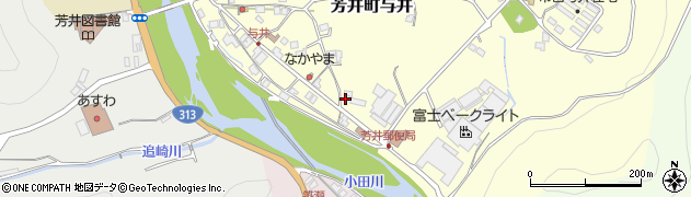 岡山県井原市芳井町与井183周辺の地図