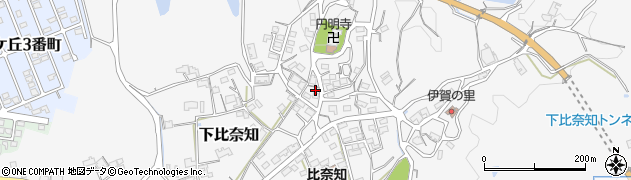 三重県名張市下比奈知1743周辺の地図