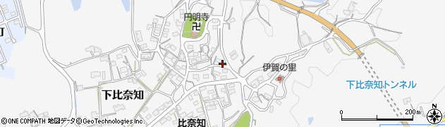三重県名張市下比奈知1674周辺の地図