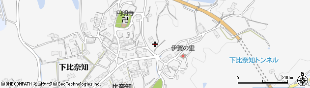 三重県名張市下比奈知3307周辺の地図