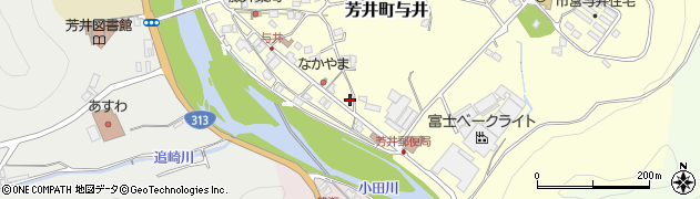 岡山県井原市芳井町与井174周辺の地図