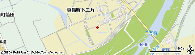 岡山県倉敷市真備町下二万2120周辺の地図