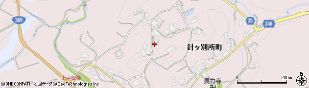 奈良県奈良市針ヶ別所町1321周辺の地図