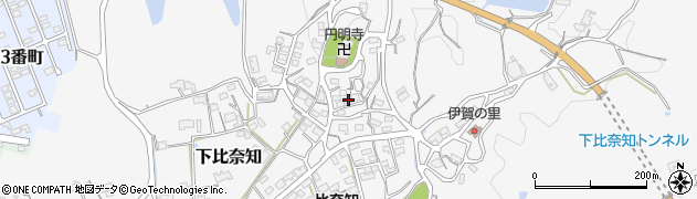 三重県名張市下比奈知1699周辺の地図