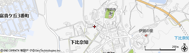 三重県名張市下比奈知2232周辺の地図
