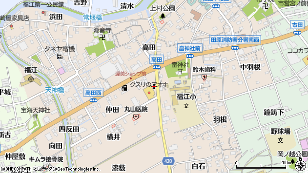 〒441-3617 愛知県田原市福江町の地図