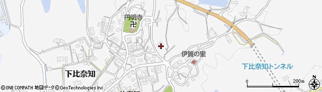三重県名張市下比奈知3298周辺の地図