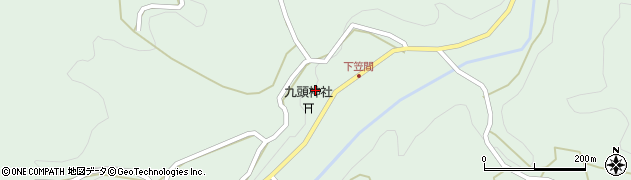 奈良県宇陀市室生下笠間458周辺の地図