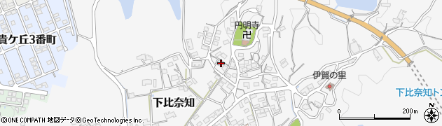 三重県名張市下比奈知2235周辺の地図