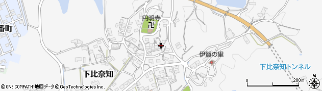 三重県名張市下比奈知1696周辺の地図
