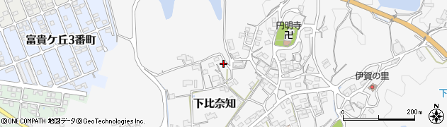 三重県名張市下比奈知2202周辺の地図