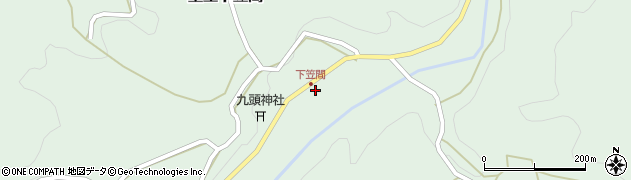 奈良県宇陀市室生下笠間426周辺の地図