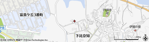 三重県名張市下比奈知2335周辺の地図