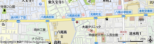 株式会社日本セレモニー　八尾支店周辺の地図