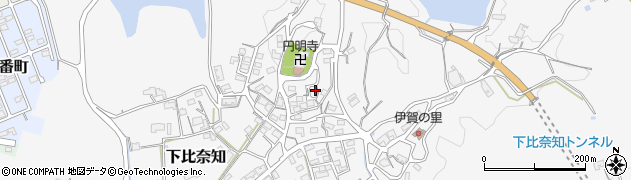 三重県名張市下比奈知1714周辺の地図