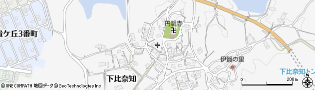 三重県名張市下比奈知2237周辺の地図