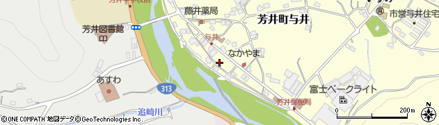 岡山県井原市芳井町与井161周辺の地図