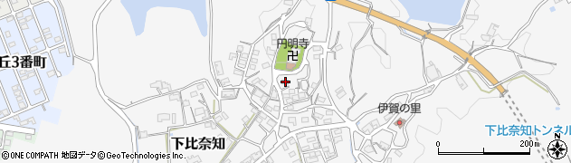 三重県名張市下比奈知1703周辺の地図