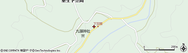 奈良県宇陀市室生下笠間410周辺の地図