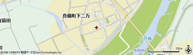 岡山県倉敷市真備町下二万2102周辺の地図