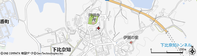 三重県名張市下比奈知1712周辺の地図